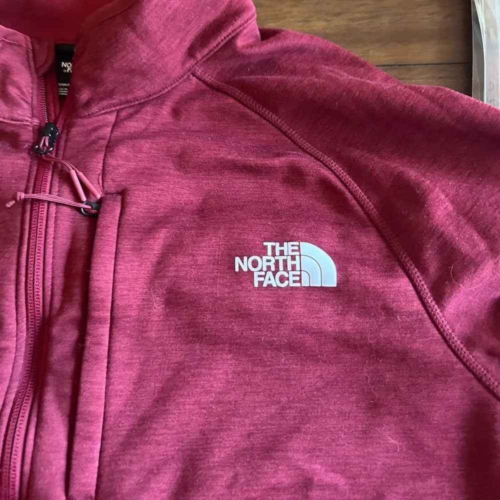 The North Face ½ Zip Pullover Jacket Size XL Men's Heathered Maroon Canyon-lands